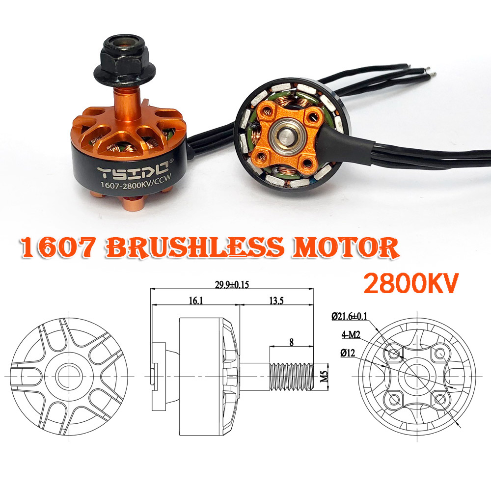 YSIDO 1607 2800KV 3850KV 2-4S  – Walksnail Avatar Hd Goggles X recenzja i cena