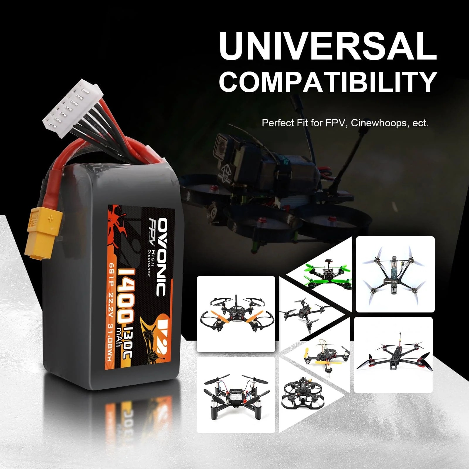 Akumulator LiPo Ovonic 6S 22.2 – Walksnail Avatar Hd Goggles X recenzja i cena